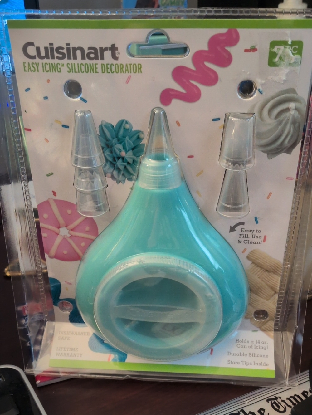 Cuisinart Teal Silicone Icing Decorator with Tips
